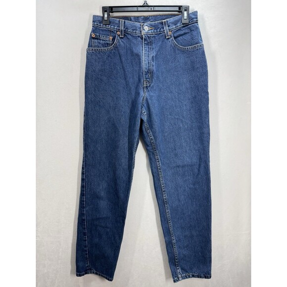 Vtg Levis 550 Jeans Womens 10M 29x30 Dark Wash High Rise Relaxed Tapered Y2K - Picture 1 of 9